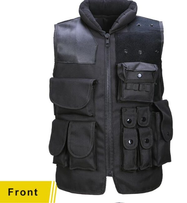 Tactical Vest Black Mens Military Hunting Vest - Image 4