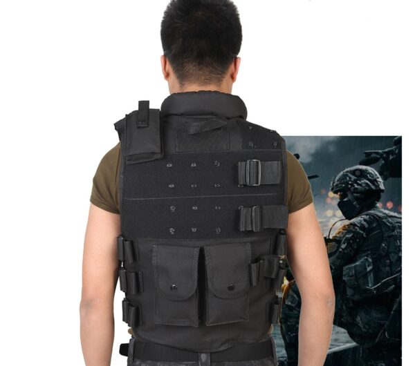 Tactical Vest Black Mens Military Hunting Vest - Image 9